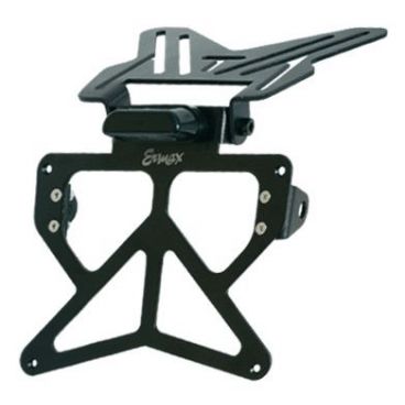 Support de plaque ERMAX SUP02 alu noir Support de plaque ERMAX SUP02 alu noir