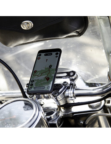 Support de montage SP-CONNECT Moto Mount Pro sur pontet chrome