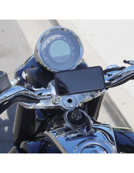 Support de montage SP-CONNECT Moto Mount Pro sur pontet chrome