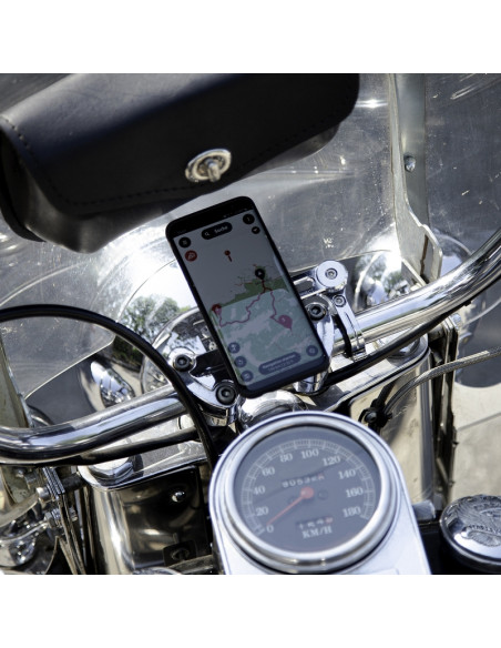 Support de montage SP-CONNECT Moto Mount Pro sur pontet chrome