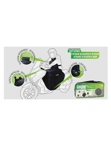 Tablier scooter universel OXFORD noir