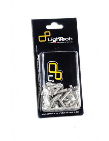 Kit vis de carénage LIGHTECH alu argent 42 pièces Ducati 1200 Monster