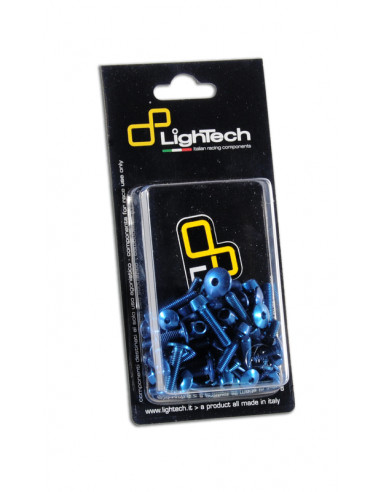 Kit vis de carénage LIGHTECH alu bleu (23 pièces) BMW S1000RR