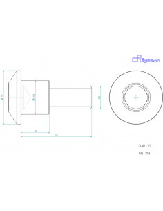 Vis LIGHTECH M8 X 25 Type 1033 Ergal rouge à l'unité
