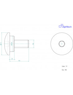 Vis LIGHTECH M6 X 14,5 Type 995 Ergal or à l'unité
