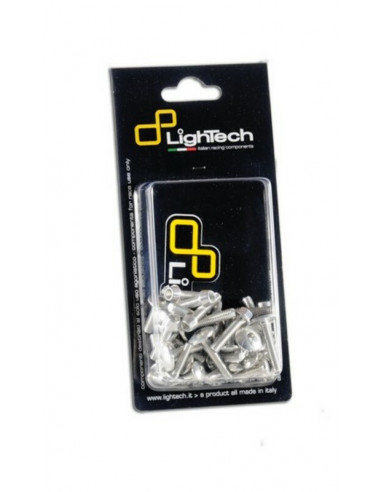 Kit vis de carénage LIGHTECH Ergal argent Yamaha T-Max 530