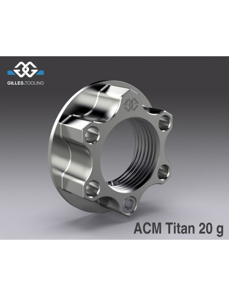 Ecrou sécurisé de roue arrière GILLES TOOLING ACM titane M24x1,5
