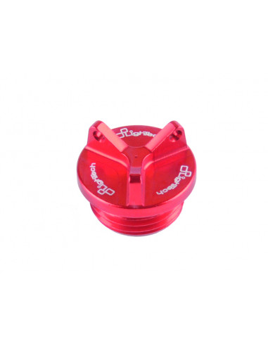 Bouchon de carter d'huile LIGHTECH 3 trous rouge M25 x 1,25