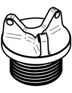 Bouchon de carter d'huile LIGHTECH 3 trous argent M20 x 1,5 2