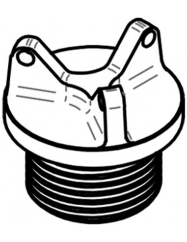 Bouchon de carter d'huile LIGHTECH 3 trous argent M20 x 1,5