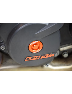 Bouchons carter moteur latéraux SCAR orange KTM 2
