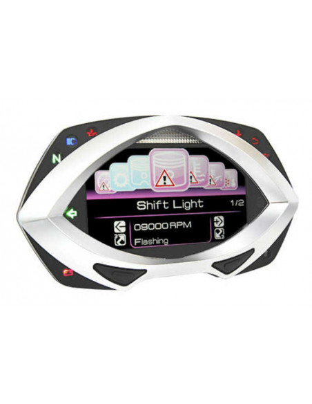 Compteur multifonctions KOSO RXF LCD noir/argent Compteur multifonctions KOSO RXF LCD noir/argent