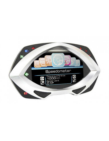 Compteur multifonctions KOSO RXF LCD noir/argent Compteur multifonctions KOSO RXF LCD noir/argent