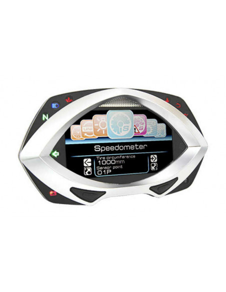 Compteur multifonctions KOSO RXF LCD noir/argent Compteur multifonctions KOSO RXF LCD noir/argent