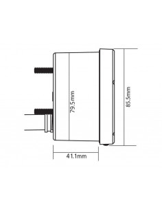 Compteur de vitesse KOSO D75 noir 2