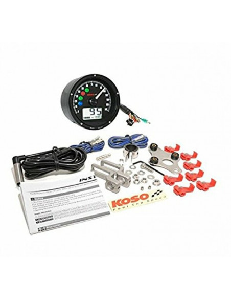 Compteur de vitesse KOSO D75 noir Compteur de vitesse KOSO D75 noir