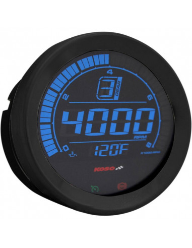 Compteur de vitesse KOSO HD-02R Harley Davidson Noir