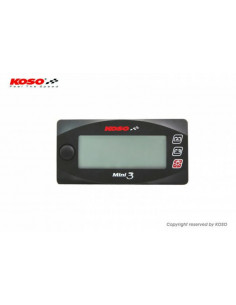 Voltmètre + montre KOSO Super Slim Style universel