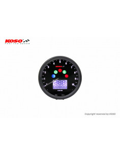 Compteur multifonctions KOSO Neo Retro 64mm TNT noir
