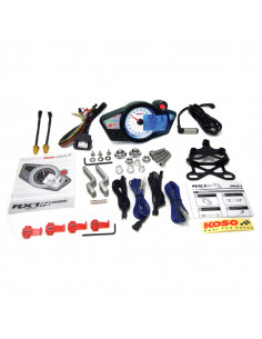 Compteur digital mutlifonctions KOSO RX1N GP Style fond blanc universel 2