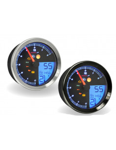 Compteur de vitesse KOSO Harley Davidson Chrome