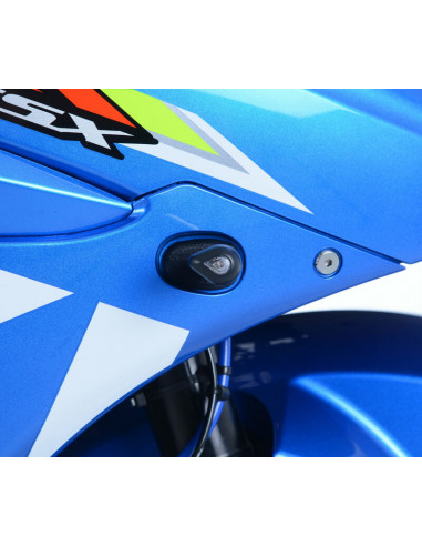 Adaptateurs de clignotants avant R&G RACING noir Suzuki GSXR-1000