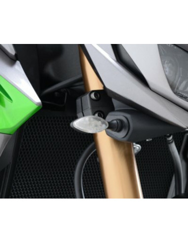 Adaptateur micro clignotant R&G RACING noir Kawasaki