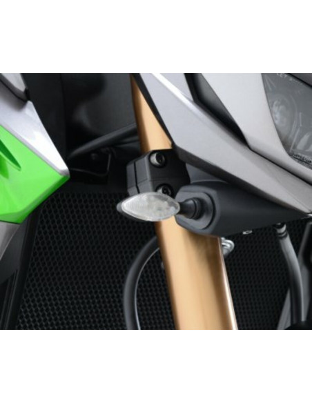 Adaptateur micro clignotant R&G RACING noir Kawasaki