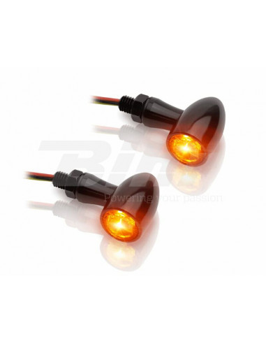 Clignotants LED V-PARTS 12V alu noir