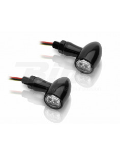 Clignotants LED V-PARTS 12V alu noir 2