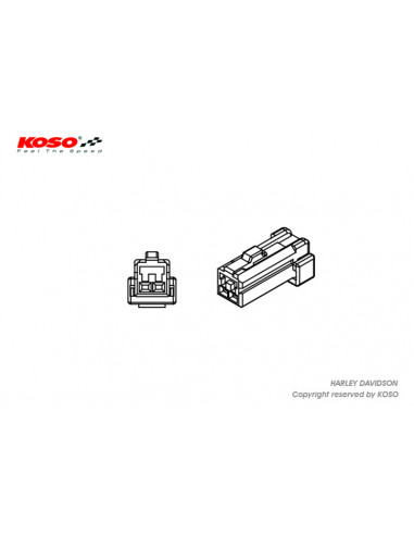 Adaptateur clignotant KOSO Harley Davidson