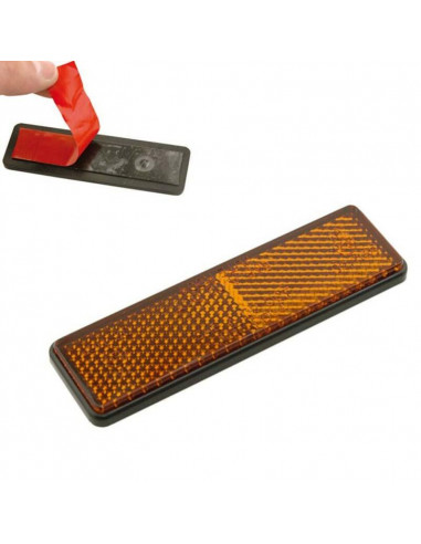 Catadioptre V PARTS rectangulaire 91x25mm orange