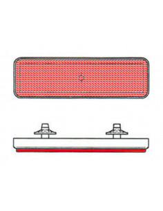 Catadioptre V PARTS rectangulaire rouge