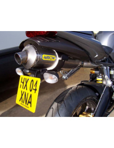 Support de plaque R&G RACING noir Triumph Daytona 675