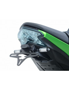 Support de plaque R&G RACING noir Kawasaki Z125 2