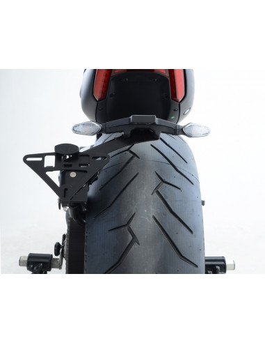 Support de plaque R&G RACING noir Ducati X Diavel