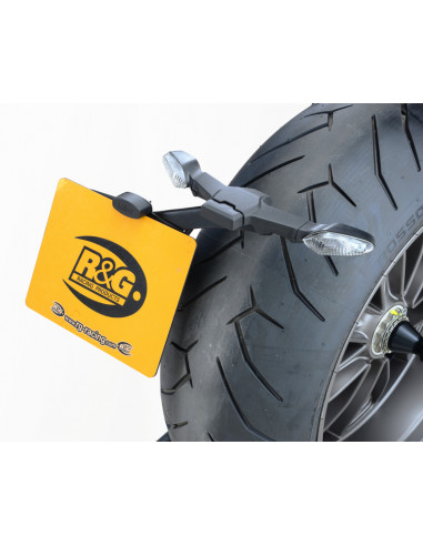 Support de plaque R&G RACING noir Ducati X Diavel