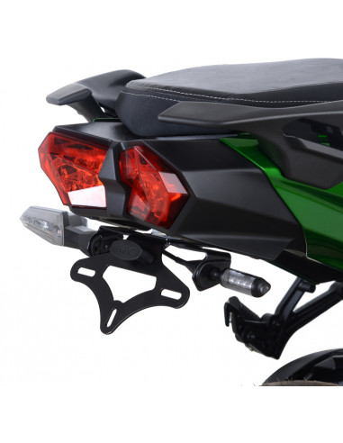 Support de plaque R&G RACING noir Kawasaki H2 SX