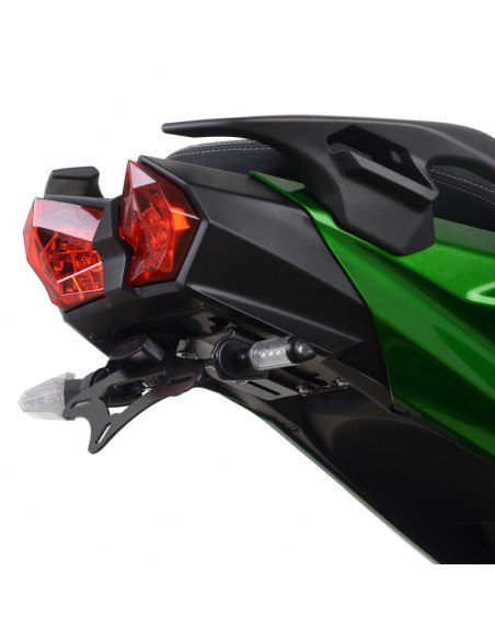 Support de plaque R&G RACING noir Kawasaki H2 SX