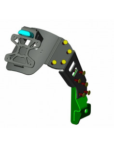 Support de plaque ACCESS DESIGN ''ras de roue'' noir Yamaha XSR900 2