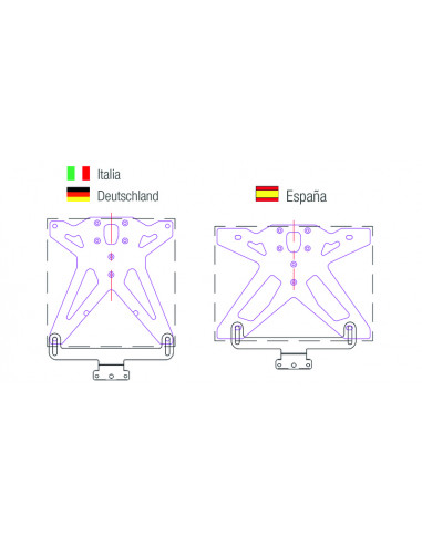 Catadioptre LIGHTECH support horizontale