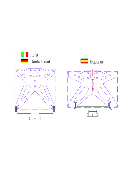 Catadioptre LIGHTECH support horizontale