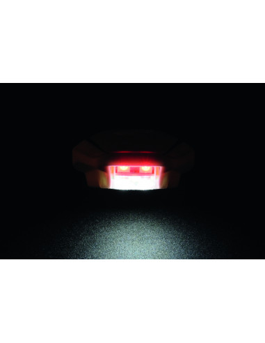 Eclairage de plaque LED LIGHTECH Python couvercle blanc entraxe 26mm