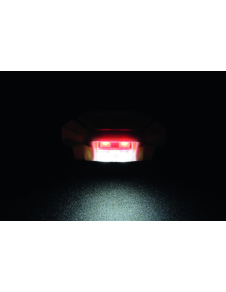 Eclairage de plaque LED LIGHTECH Python couvercle blanc entraxe 26mm