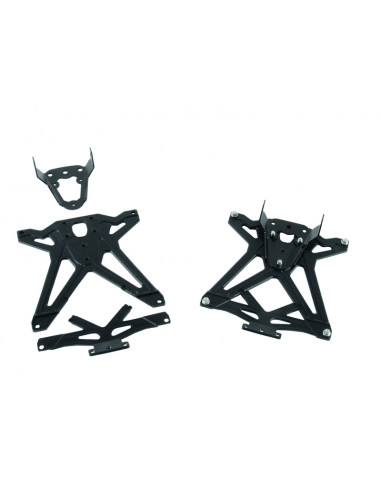 Support de plaque réglable LIGHTECH noir Honda X-Adv