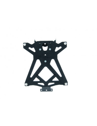 Support de plaque réglable LIGHTECH noir Honda X-Adv