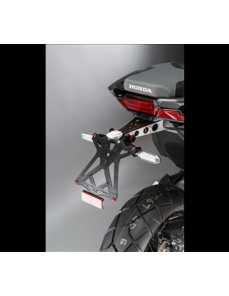 Support de plaque réglable LIGHTECH noir Honda X-Adv