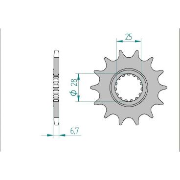 Kit chaine AFAM acier YAMAHA YFZ 450-R pas 520 2009 à 2013