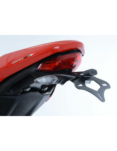 Support de plaque R&G RACING noir Ducati