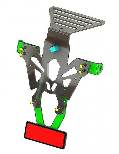 Support de plaque V PARTS noir universel